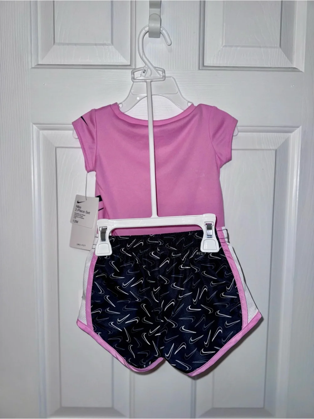 Nike Pink & Black Girls' 2-Piece Matching Set